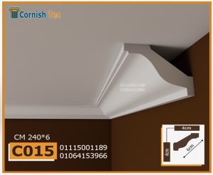 كرانيش فيوتك ساده -(C015)-240*6 cm